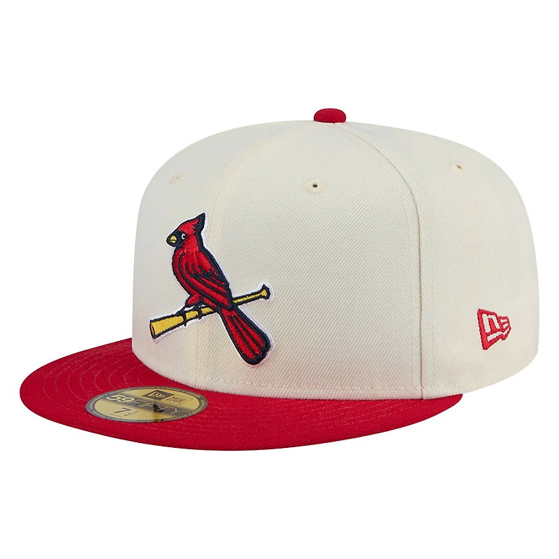 St. Louis Cardinals Chrome and Red Two Tone Alternate Gray UV New Era 59FIFTY Fitted Hat