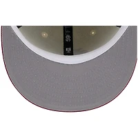 St. Louis Cardinals Chrome and Red Two Tone Cooperstown Collection Gray UV New Era 59FIFTY Fitted Hat