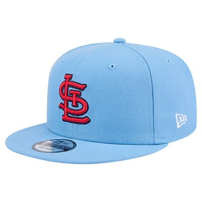 St. Louis Cardinals Sky Blue Black Outline Gray UV New Era 9FIFTY Snapback Hat