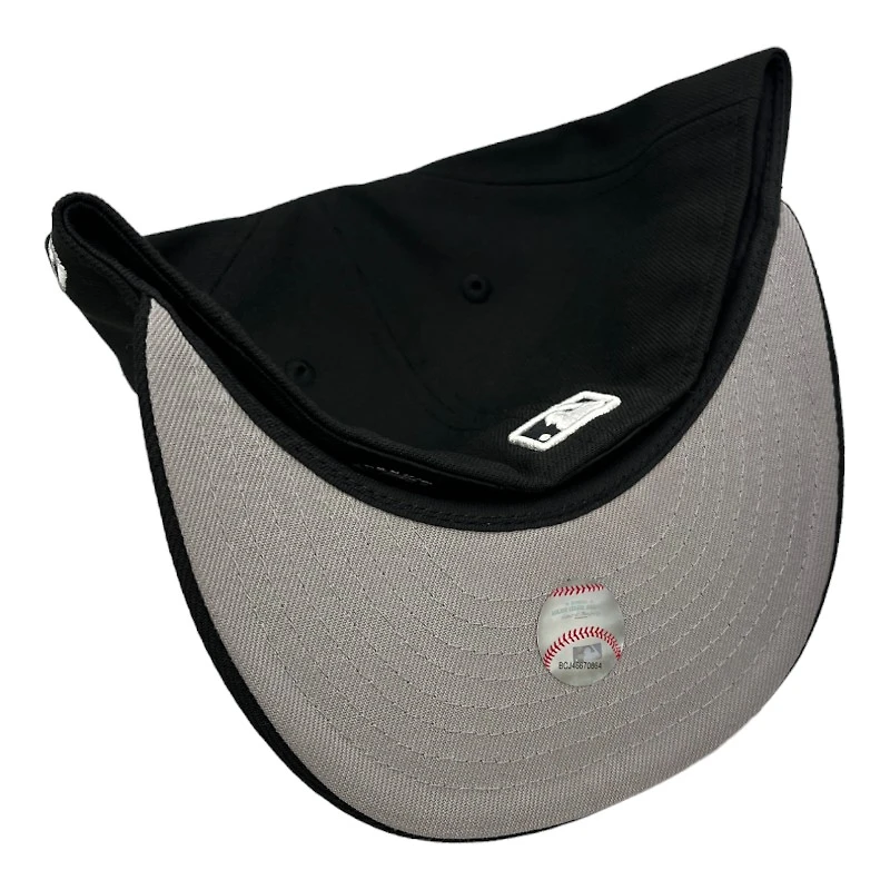 Los Angeles Dodgers Upside Down Logo Gray UV New Era 59FIFTY Fitted Hat