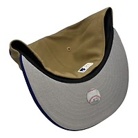 Los Angeles Dodgers Brown and Royal Blue Upside Down Logo Gray UV New Era 59FIFTY Fitted Hat