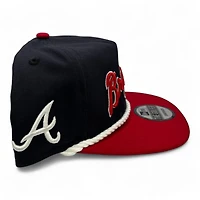 Atlanta Braves Navy Golfer Hat New Era Snapback Hat