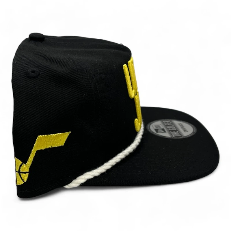 Utah Jazz Black Golfer Hat New Era Snapback Hat
