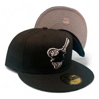San Diego Padres Black and White Gray UV New Era 59Fifty Fitted Hat