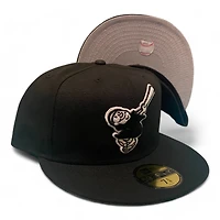 San Diego Padres Black and White Gray UV New Era 59Fifty Fitted Hat