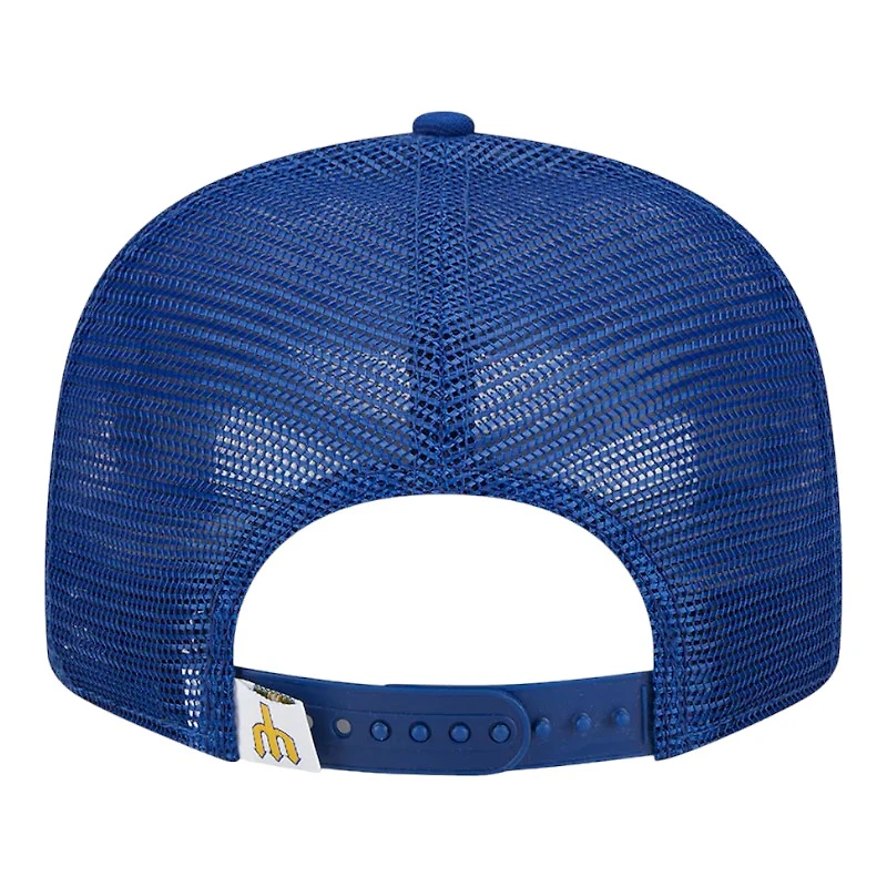 Seattle Mariners Royal Cooperstown Collection New Era Trucker 9FIFTY Snapback Hat