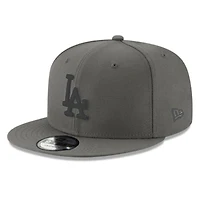Los Angeles Dodgers Charcoal and Dark Grey Basic New Era 9FIFTY Snapback Hat