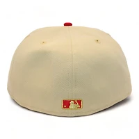 Milwaukee Brewers Vegas Gold and Red FHN High Life Cooler Patch Gray UV New Era 59Fifty Fitted Hat
