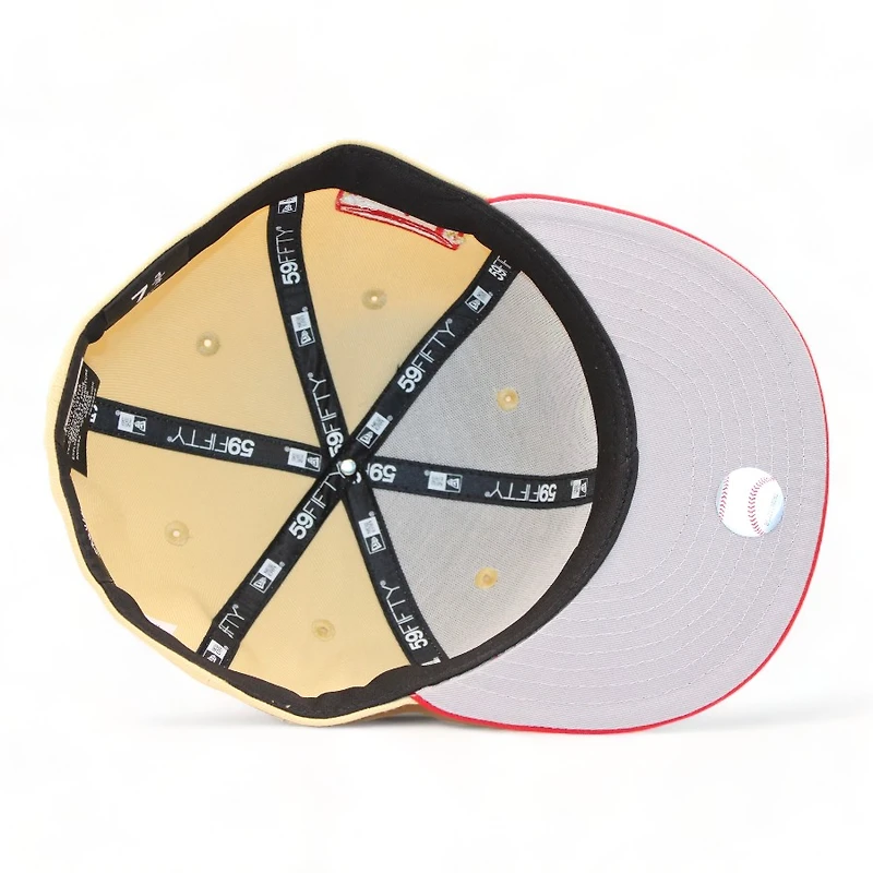 Milwaukee Brewers Vegas Gold and Red FHN High Life Cooler Patch Gray UV New Era 59Fifty Fitted Hat