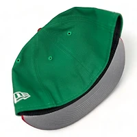 Mexico Green and Red Flag Side Patch Gray UV New Era 59FIFTY Fitted Hat
