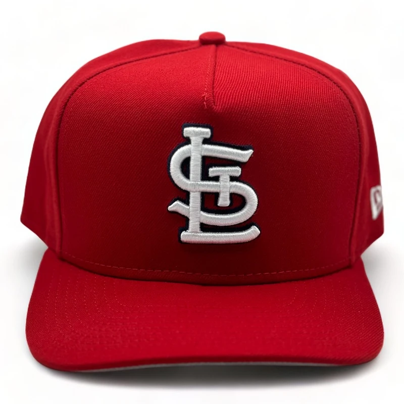 St. Louis Cardinals Red Basic New Era A-Frame 9FORTY Snapback Hat