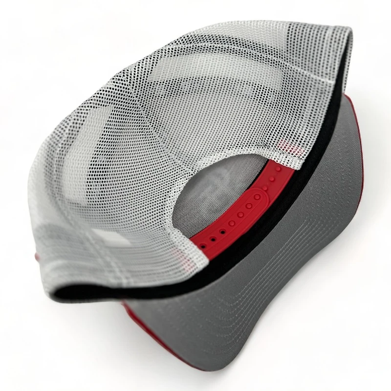 St. Louis Cardinals Red White Trucker Mesh New Era A-Frame 9FORTY Snapback Hat