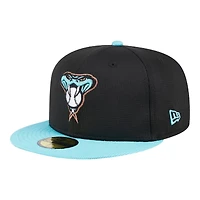 Arizona Diamondbacks Black Teal 2024 Batting Practice New Era 59FIFTY Fitted Hat