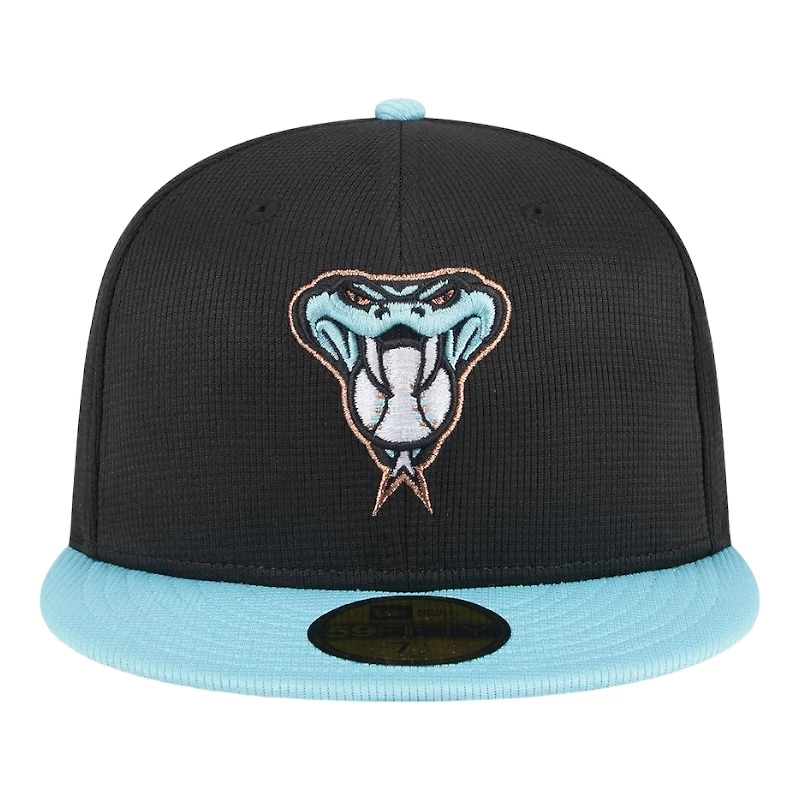 Arizona Diamondbacks Black Teal 2024 Batting Practice New Era 59FIFTY Fitted Hat