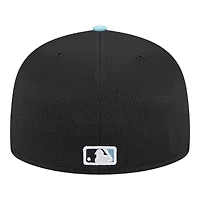 Arizona Diamondbacks Black Teal 2024 Batting Practice New Era 59FIFTY Fitted Hat