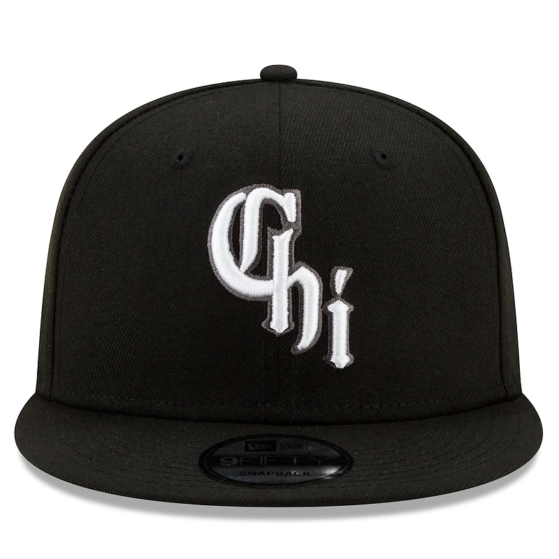 Chicago White Sox Black City Connect New Era 9FIFTY Snapback Hat