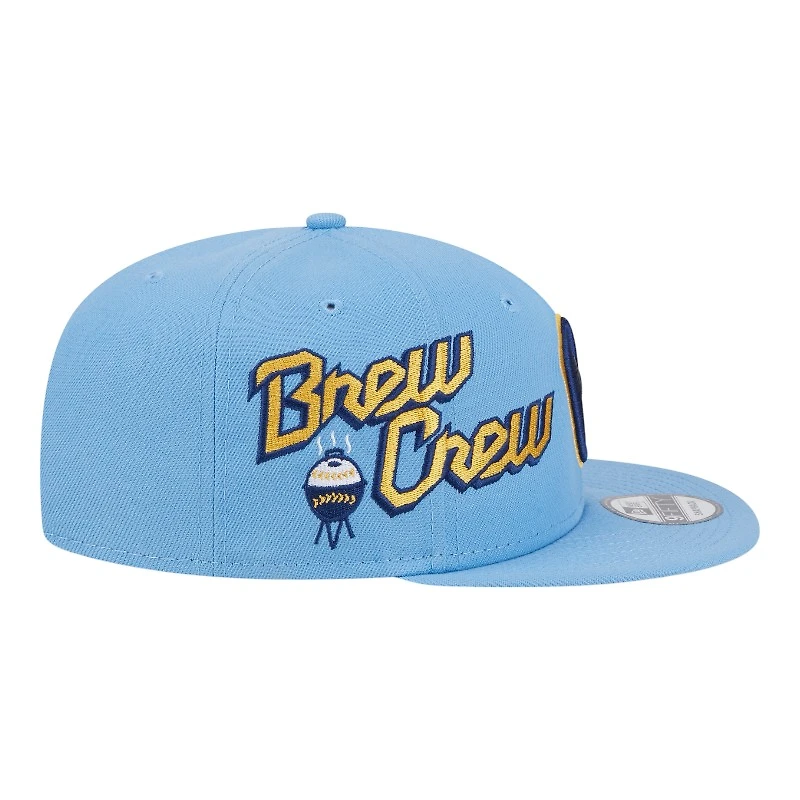 Milwaukee Brewers Blue City Connect Icon New Era 9FIFTY Snapback Hat