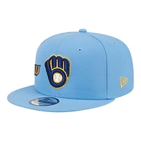 Milwaukee Brewers Blue City Connect Icon New Era 9FIFTY Snapback Hat