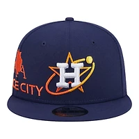Houston Astros Navy City Connect Icon New Era 9FIFTY Snapback Hat