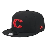 Cincinnati Reds Black City Connect Icon New Era 9FIFTY Snapback Hat