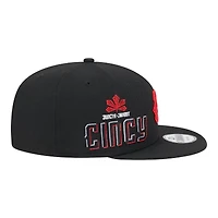 Cincinnati Reds Black City Connect Icon New Era 9FIFTY Snapback Hat