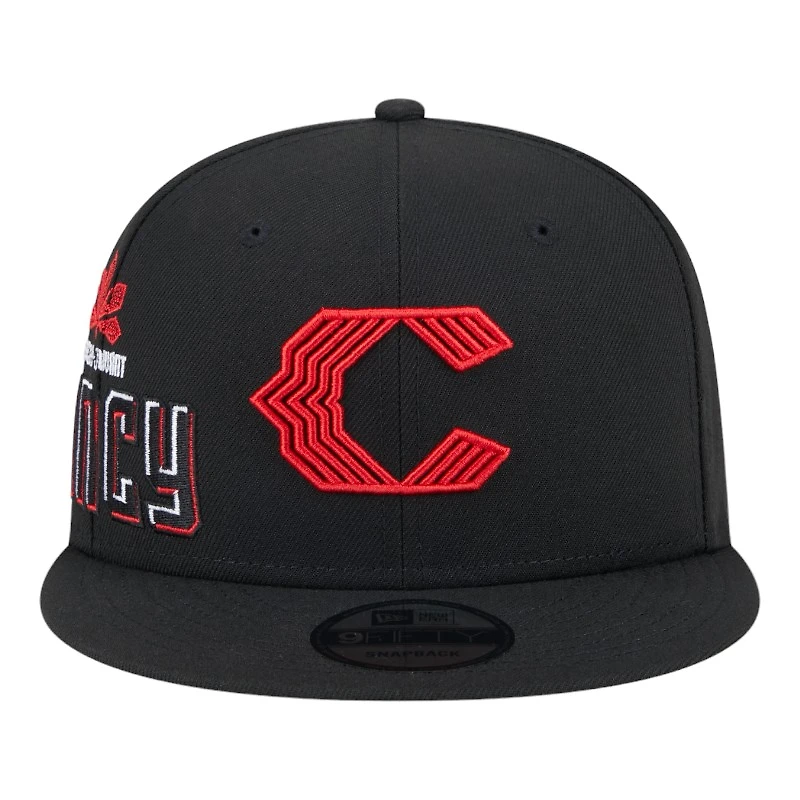 Cincinnati Reds Black City Connect Icon New Era 9FIFTY Snapback Hat