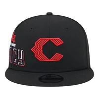 Cincinnati Reds Black City Connect Icon New Era 9FIFTY Snapback Hat