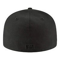 Seattle Mariners Black on Cooperstown S Logo New Era 59FIFTY Fitted Hat