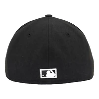 Seattle Mariners Black and White Trident Logo New Era 59FIFTY Fitted Hat