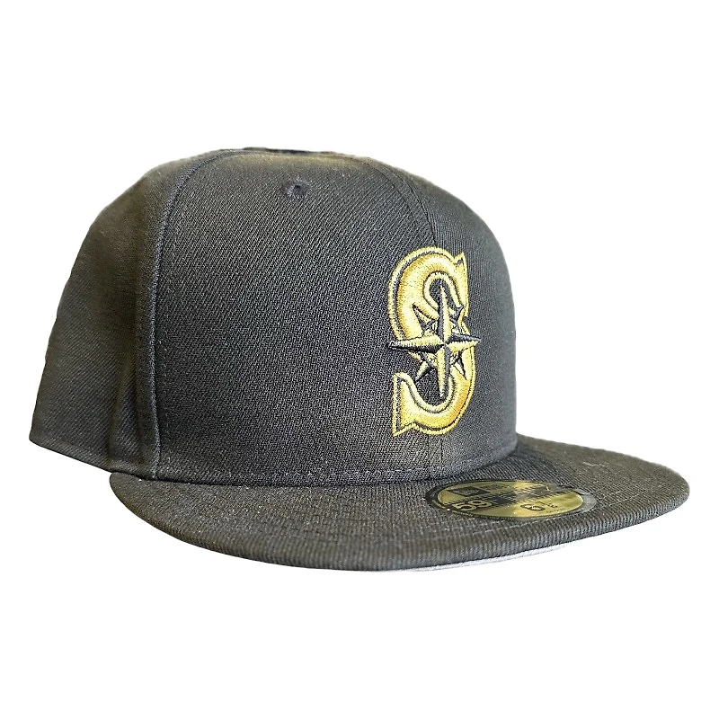 Seattle Mariners Black and Gold New Era 59FIFTY Fitted Hat