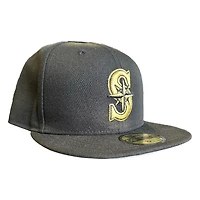 Seattle Mariners Black and Gold New Era 59FIFTY Fitted Hat