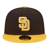 San Diego Padres Brown Game Day Collection New Era 59FIFTY Fitted Hat