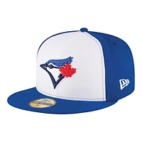 Toronto Blue Jays Royal White Authentic Collection On-Field New Era 59FIFTY Fitted Hat