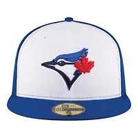 Toronto Blue Jays Royal White Authentic Collection On-Field New Era 59FIFTY Fitted Hat