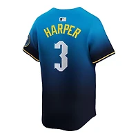 Philadelphia Phillies Bryce Harper Blue City Connect Nike Limited Player Jersey
