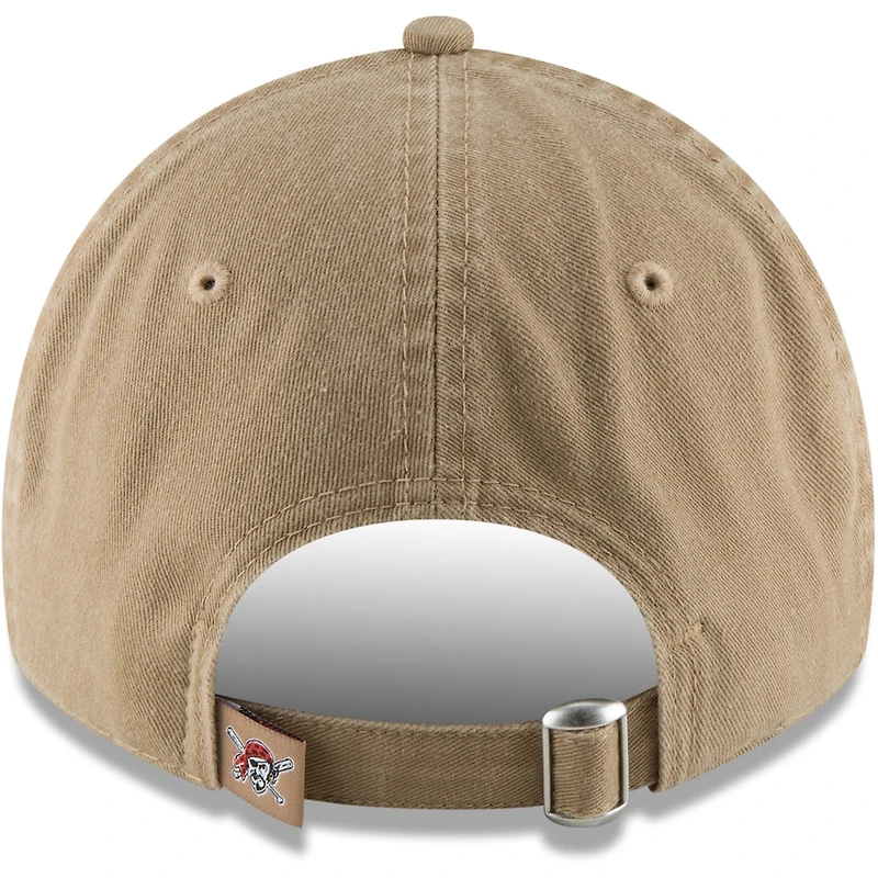 Pittsburgh Pirates Khaki Basic Core Classic New Era 9TWENTY Adjustable Hat