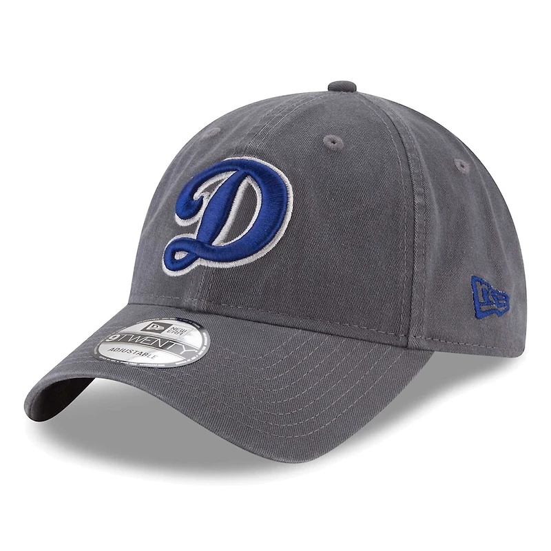 Los Angeles Dodgers D Logo Graphite Basic Core Classic New Era 9TWENTY Adjustable Hat