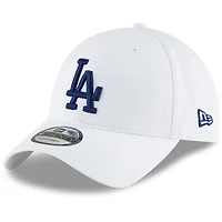 Los Angeles Dodgers White Basic Core Classic New Era 9TWENTY Adjustable Hat