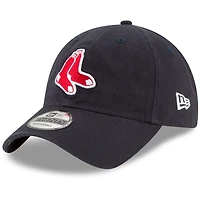 Boston Red Sox Navy Sox Logo Basic Core Classic New Era 9TWENTY Adjustable Hat