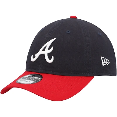 Atlanta Braves Navy Team Color Basic Core Classic New Era 9TWENTY Adjustable Hat