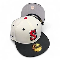 Seattle Mariners Chrome 2Tone World Is Yours Pack Side Batty Gray UV New Era 59FIFTY Fitted Hat