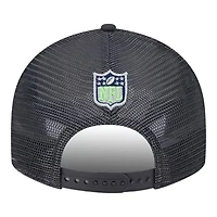 Seattle Seahawks Graphite 2024 NFL Draft Low Profile Trucker New Era 9FIFTY Snapback Hat