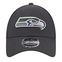 Seattle Seahawks Graphite 2024 NFL Draft New Era 9FORTY Adjustable Hat
