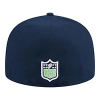 Seattle Seahawks Navy 2024 NFL Draft New Era 59FIFTY Fitted Hat