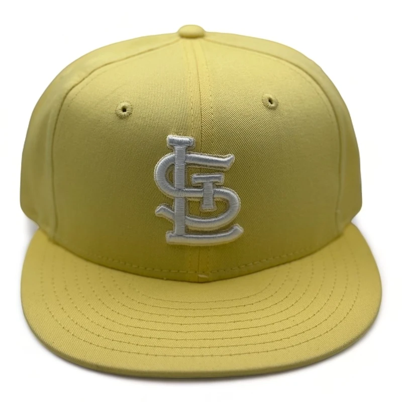 St. Louis Cardinals Pastel Yellow with White Logo UV New Era 59FIFTY Fitted Hat