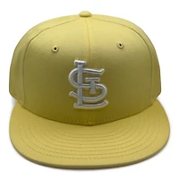 St. Louis Cardinals Pastel Yellow with White Logo UV New Era 59FIFTY Fitted Hat