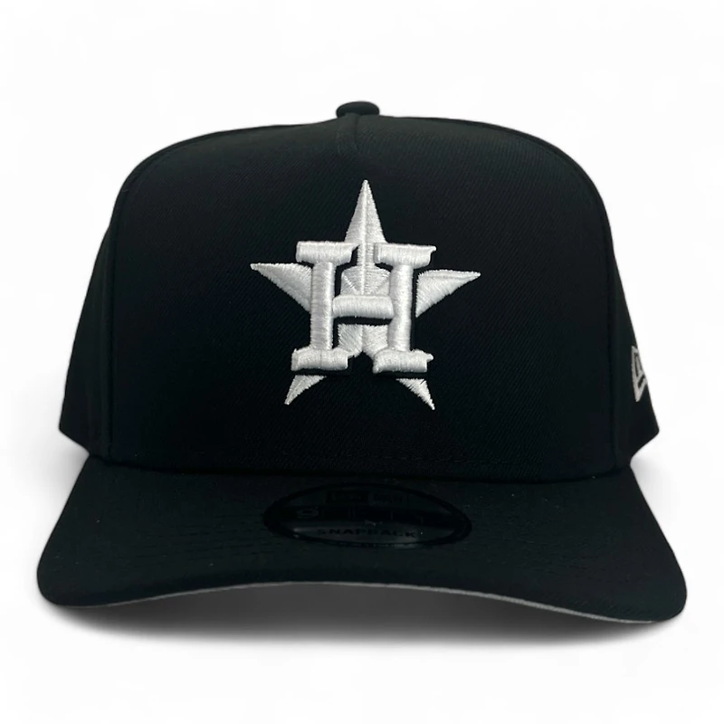 Houston Astros Black New Era A-Frame Snapback Hat