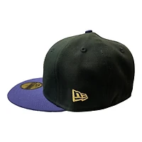 San Francisco Giants Black and Purple 2010 WS Patch Gray UV New Era 59FIFTY Fitted Hat