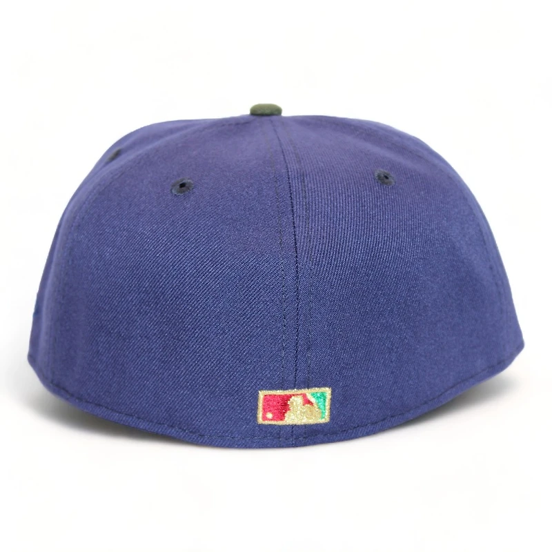 New York Yankees Dark Blue and Green BrimGoonz CG Pack 50th Anniversary Patch Gray UV Era 59Fifty Fitted Hat