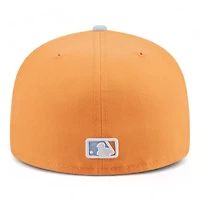 San Francisco Giants Orange and Pastel Blue Two Tone Gray UV New Era 59FIFTY Fitted Hat